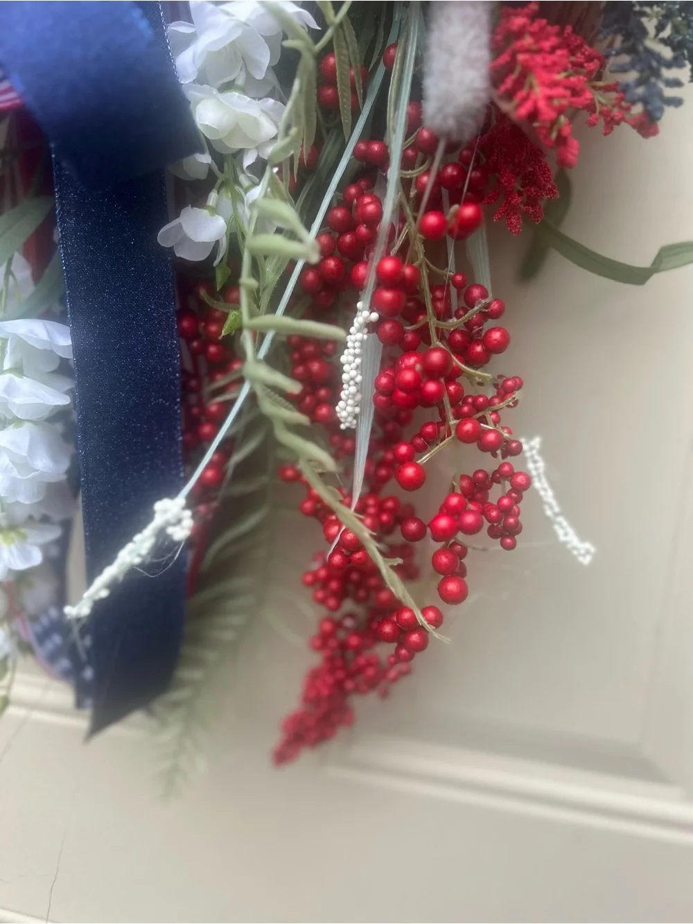 Patriotic Red, White & Blue Wreath